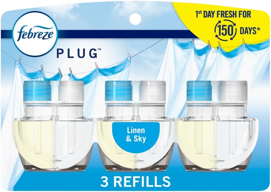 Febreze Plug-In Air Freshener, Odor-Fighting Scented Oil Refill, Air
