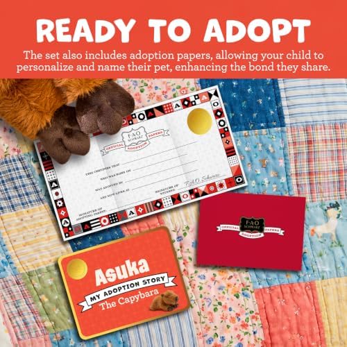 FAO Schwarz 22" Adopt-A-Pets Capybara Plush Stuffed Animal for Kids