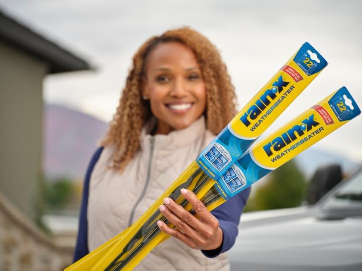 Rain-X 820149 WeatherBeater Wiper Blades, 22" Windshield Wipers (Pack of 2)