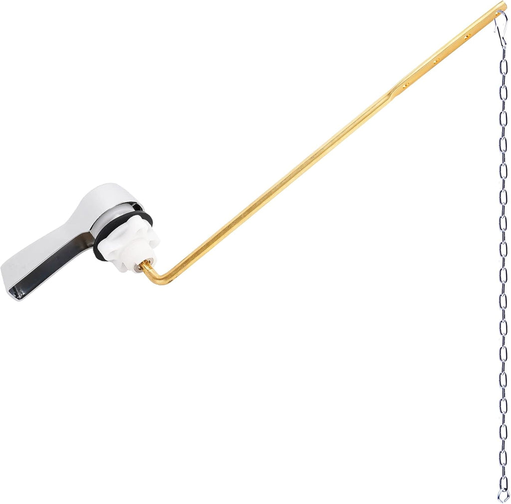 Hibbent Universal Metal Front Mount Toilet Handle Replacement Kit, Brass