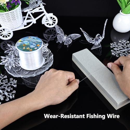 Fishing Wire, 1640 ft Clear Fishing Line, Strong Invisible String for Hanging Decorations