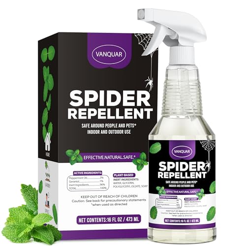 Peppermint Oil Insect & Spider Repellent Spray - All-Natural, Pet-Safe Bug