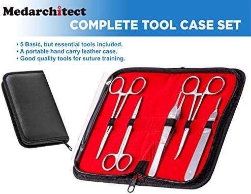 Medarchitect Suture Practice Complete Kit for Medical Student Training