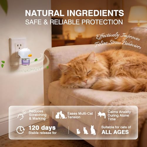 Tcllka Cat Calming Pheromone Diffuser Effectively Relieve Anxiety Stress Cat