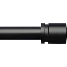 YaFex Curtain Rods 32-144 Inch, Heavy Duty 1 Inch Adjustable Curtain Rod for