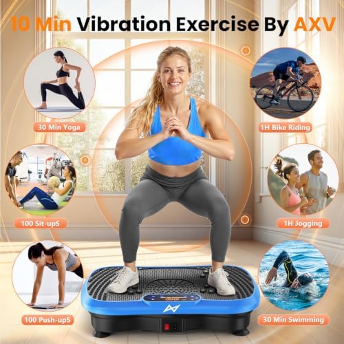 AXV Vibration Plate Exercise Machine Fitness Platform Body Vibrating Board