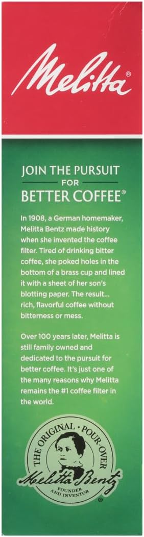 Melitta #4 Cone Coffee Filters, Natural Brown, 100 Count (Pack Of 3), 300