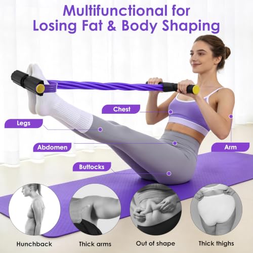 Pedal Resistance Band with Handle， Foot Pedal Resistance Band for
