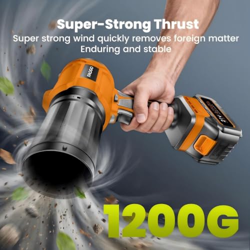 Cordless Leaf Blower with 2 Batteries & Charger - 990,000 RPM Electric