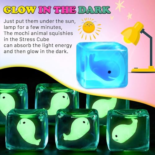 Squishy Fidget Toys Stress Cube - Squeeze Toys Stress Balls for Adults Slow