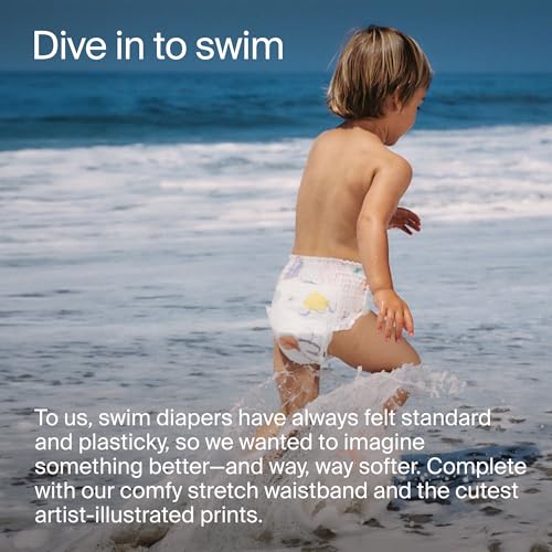 Coterie Baby Swim Diapers, Size Small (14-26 lbs), 2-Pack