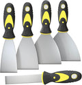 Rerdeim 5Pcs Putty Knife, Set, 1" 2" 3" 4" 5" Scraper, Spackle Knife, Paint