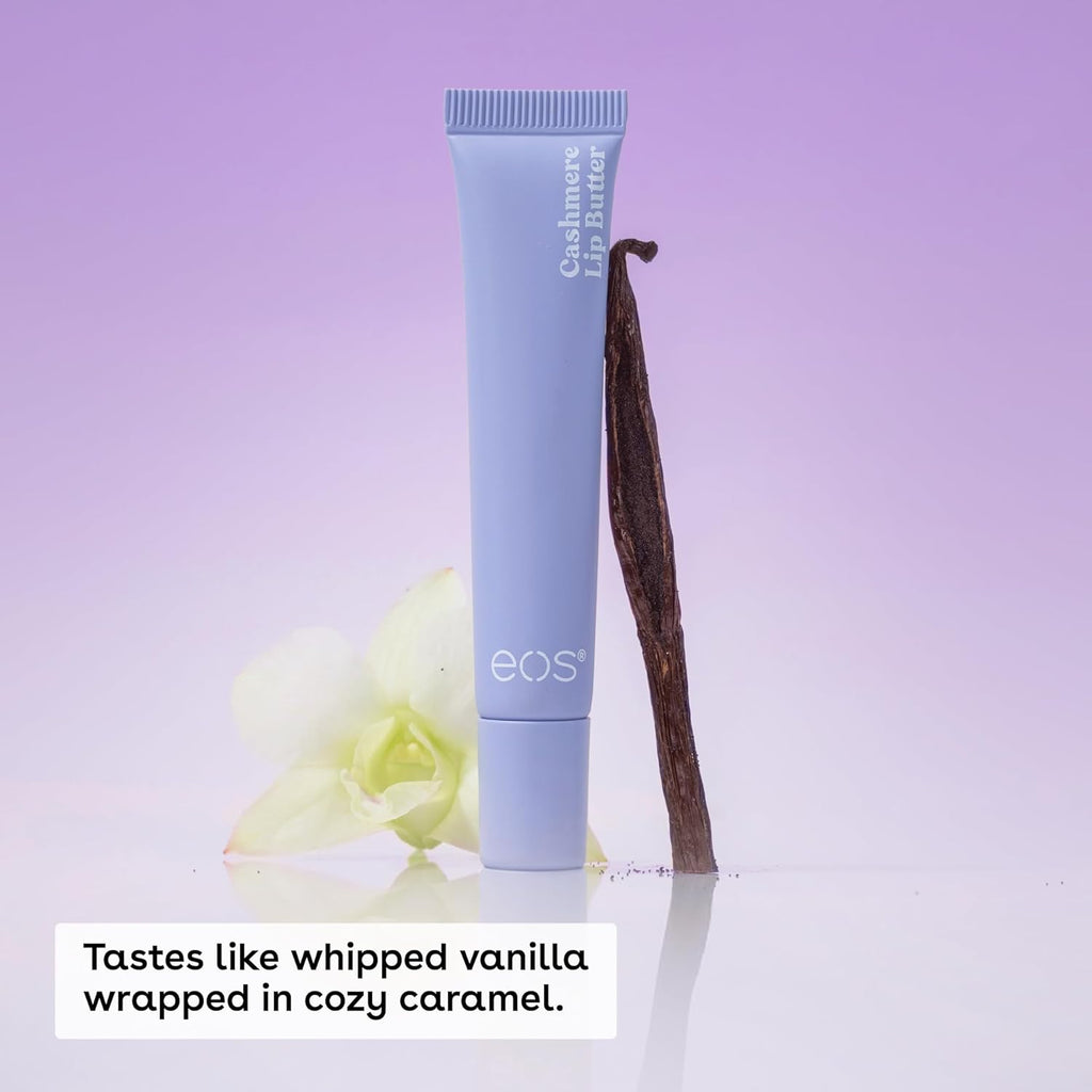 eos Cashmere Lip Butter - Vanilla Cashmere, Plumping Peptides, Smoothing, eos