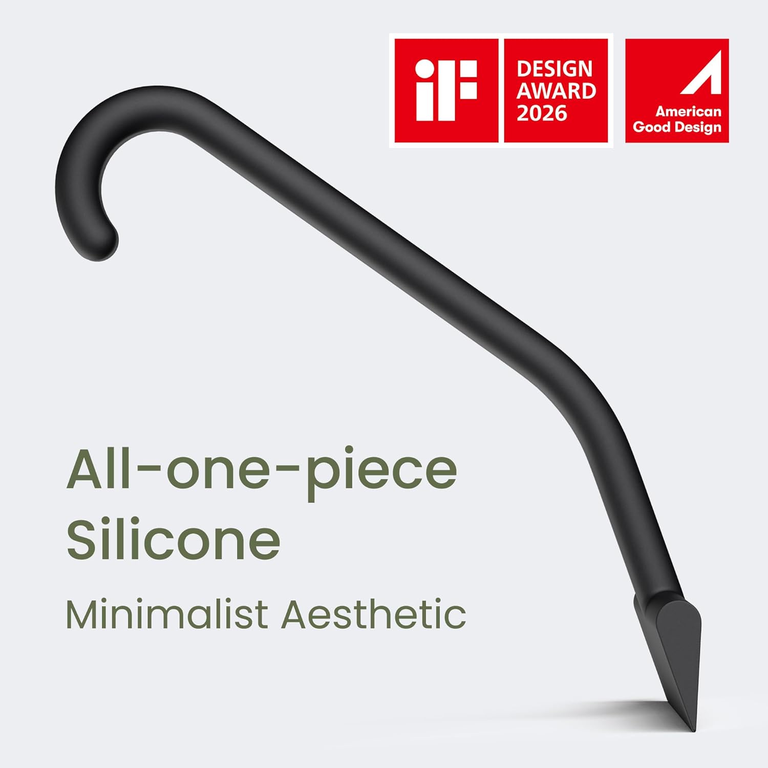 dancemoon JustHang Shower Squeegee for Glass Doors, All-in-One Award-Winning