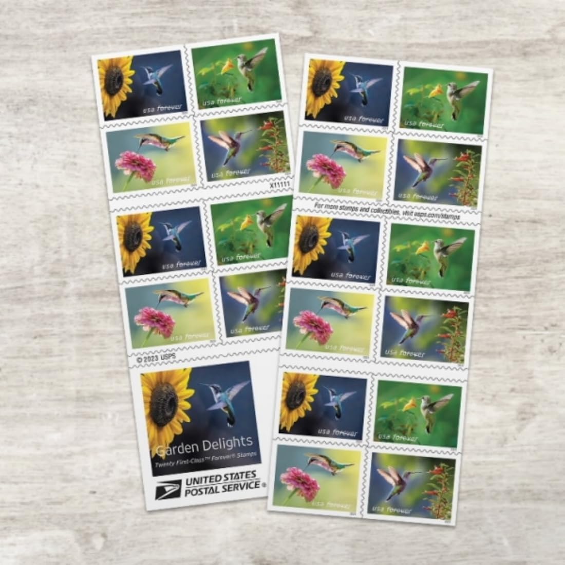 United States Postal Service Garden Delights (Booklet of 20) First-Class Mail
