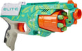 NERF Elite Disruptor Dynamic Green Dart Blaster, Rotating Drum, Slam Fire