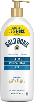 Gold Bond Healing Hydrating Lotion With Aloe Moisturizes, Heals & Smooths Dry
