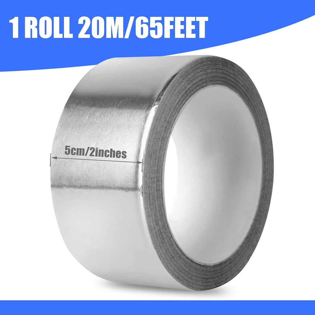 Romeda Aluminum Foil Tape, 2 inch x 65 Feet Foil Tape (3.9 mil), Silver