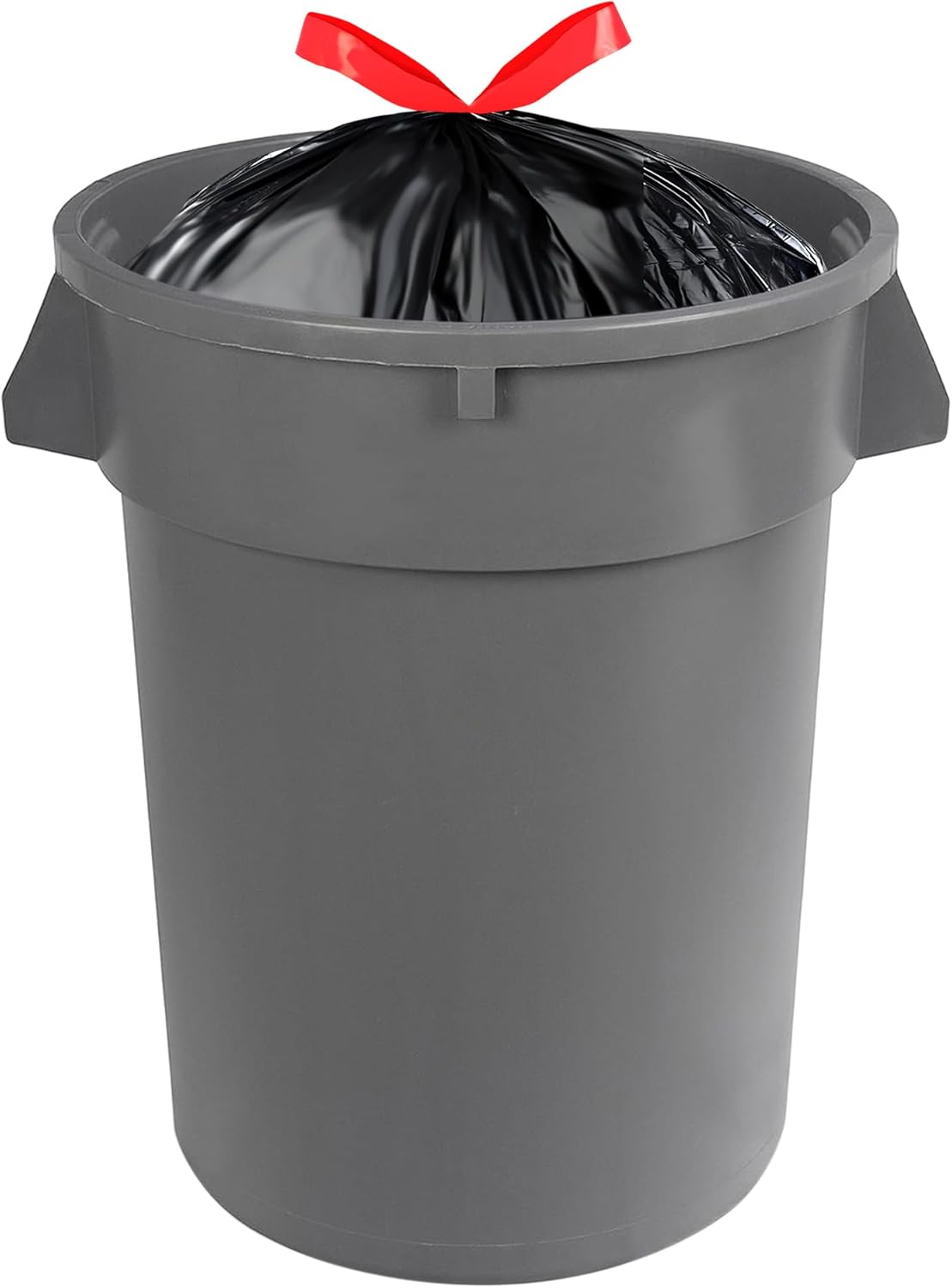 Amazon Basics Multipurpose Drawstring Trash Bags, 30 Gallon Capacity, Tear