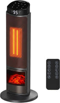 OLIXIS 23" Space Heater for Indoor Use, 70° Oscillation, 4 Modes