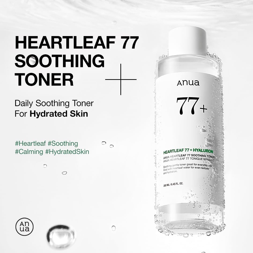 Anua Heartleaf 77 Soothing Toner, Moisturizing & Calming Facial Toner for