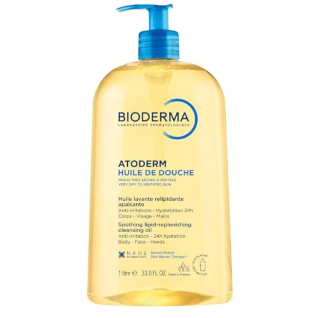 Bioderma Atoderm Shower Oil, Cleansing Oil For Face & Body, Nourishing