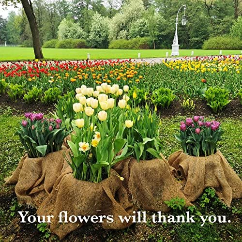 Burloptuous 40" x15 Feet Gardening Burlap Roll - Multipurpose Natural Burlap Fabric