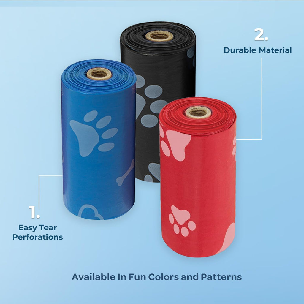Best Pet Supplies Dog Poop Bags for Waste Refuse Cleanup, Doggy Roll