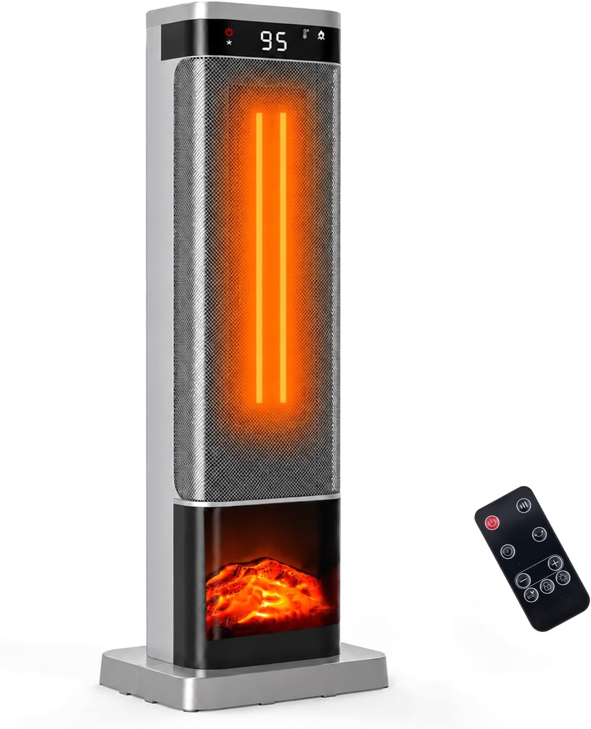 NEWBULIG 24" Indoor Space Heater, 1500W Electric Portable Room Heater