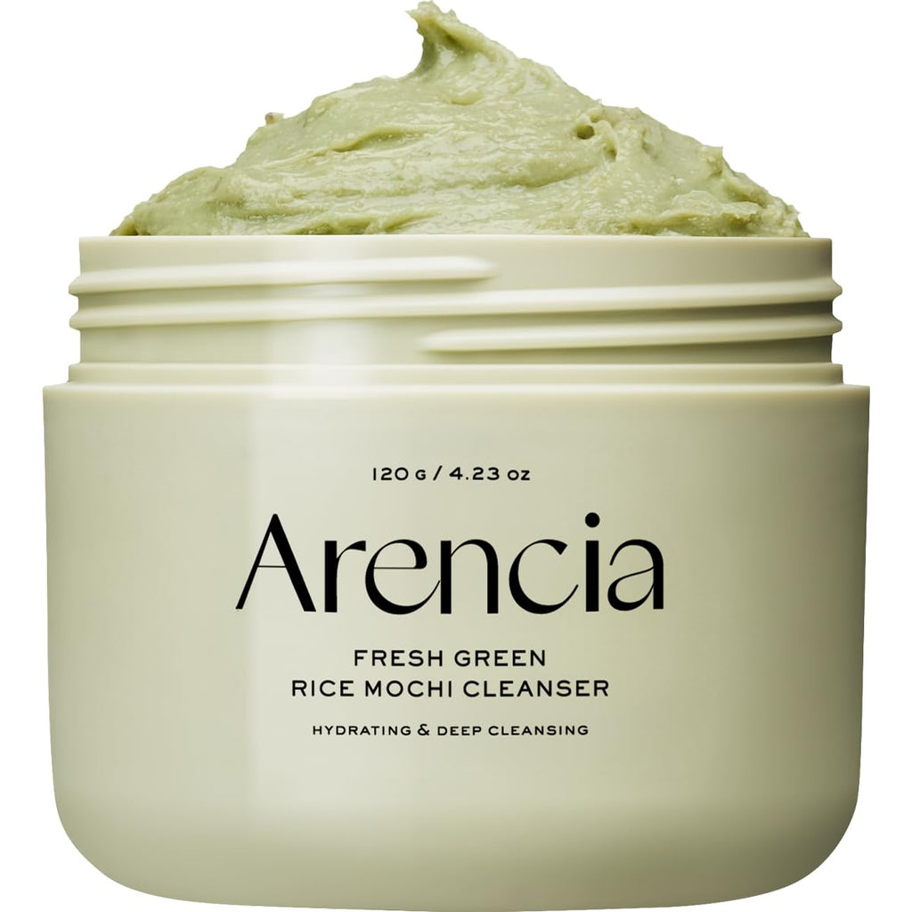 Arencia Korean Rice Mochi Face Cleanser - Face Wash, Gentle Scrub All in One