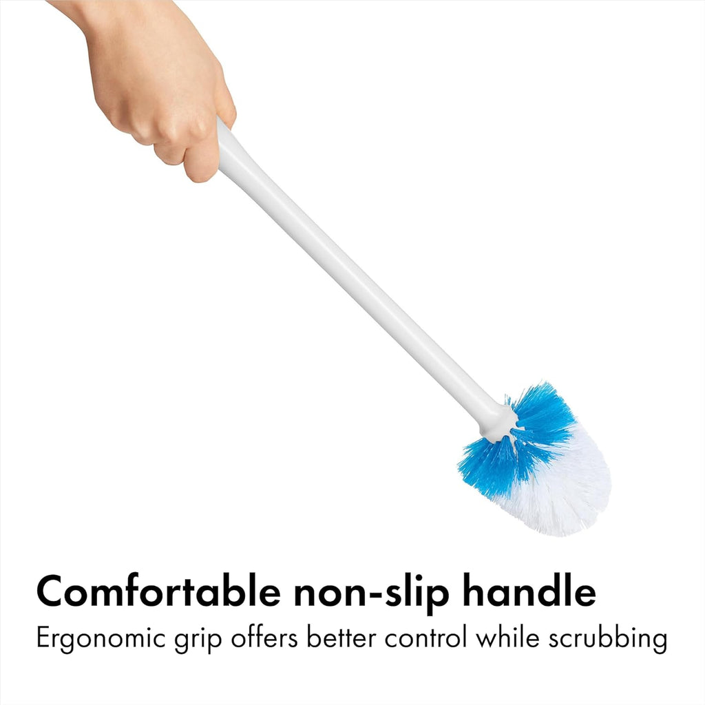 OXO Good Grips Compact Toilet Brush & Canister, Toilet Bowl Brush and Holder
