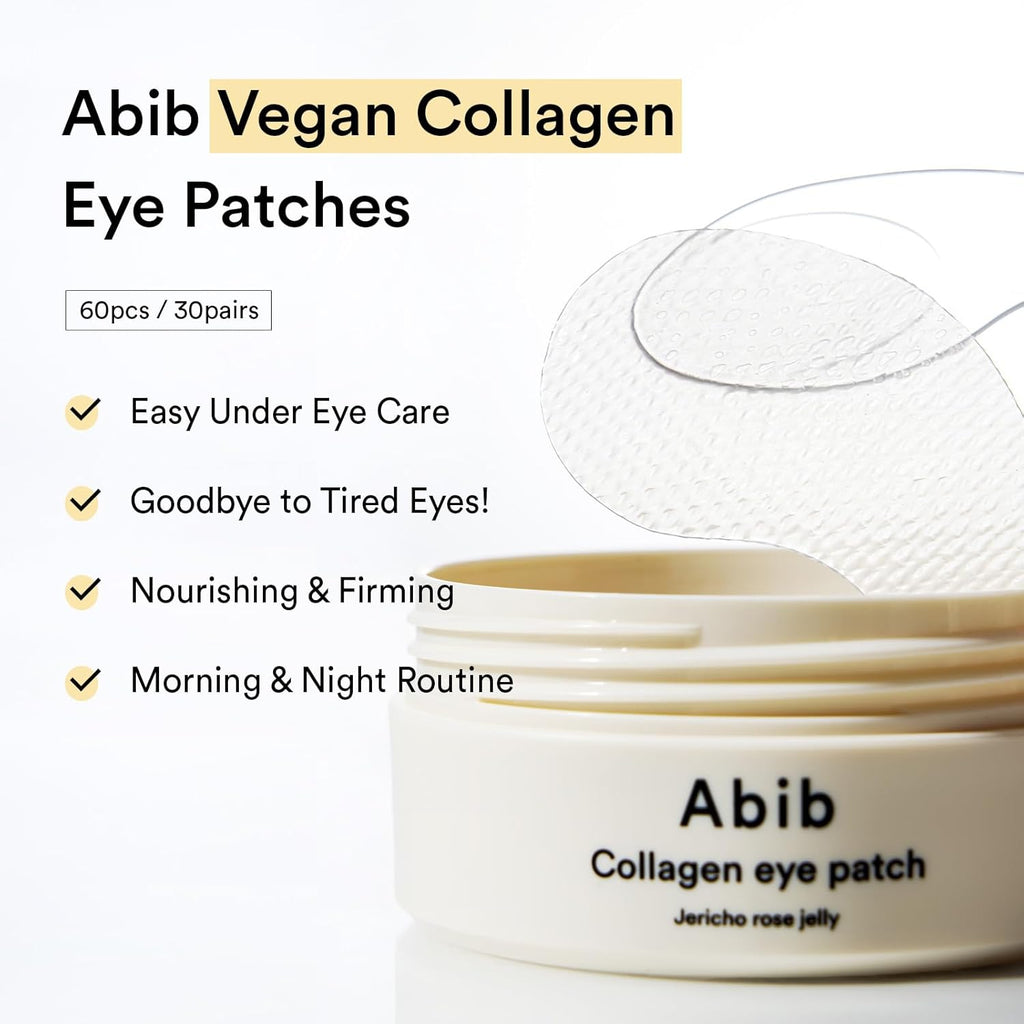 Abib Collagen Peptide Eye Patches for Wrinkles & Fine Line with Jericho Rose
