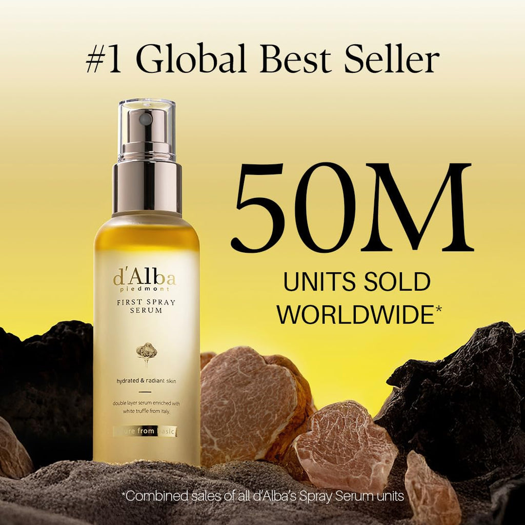 d'alba Piedmont Italian White Truffle First Spray Serum, Vegan Skin Care