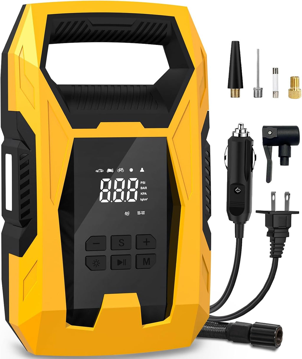 CARSUN AC/DC Tire Inflator Portable Air Compressor