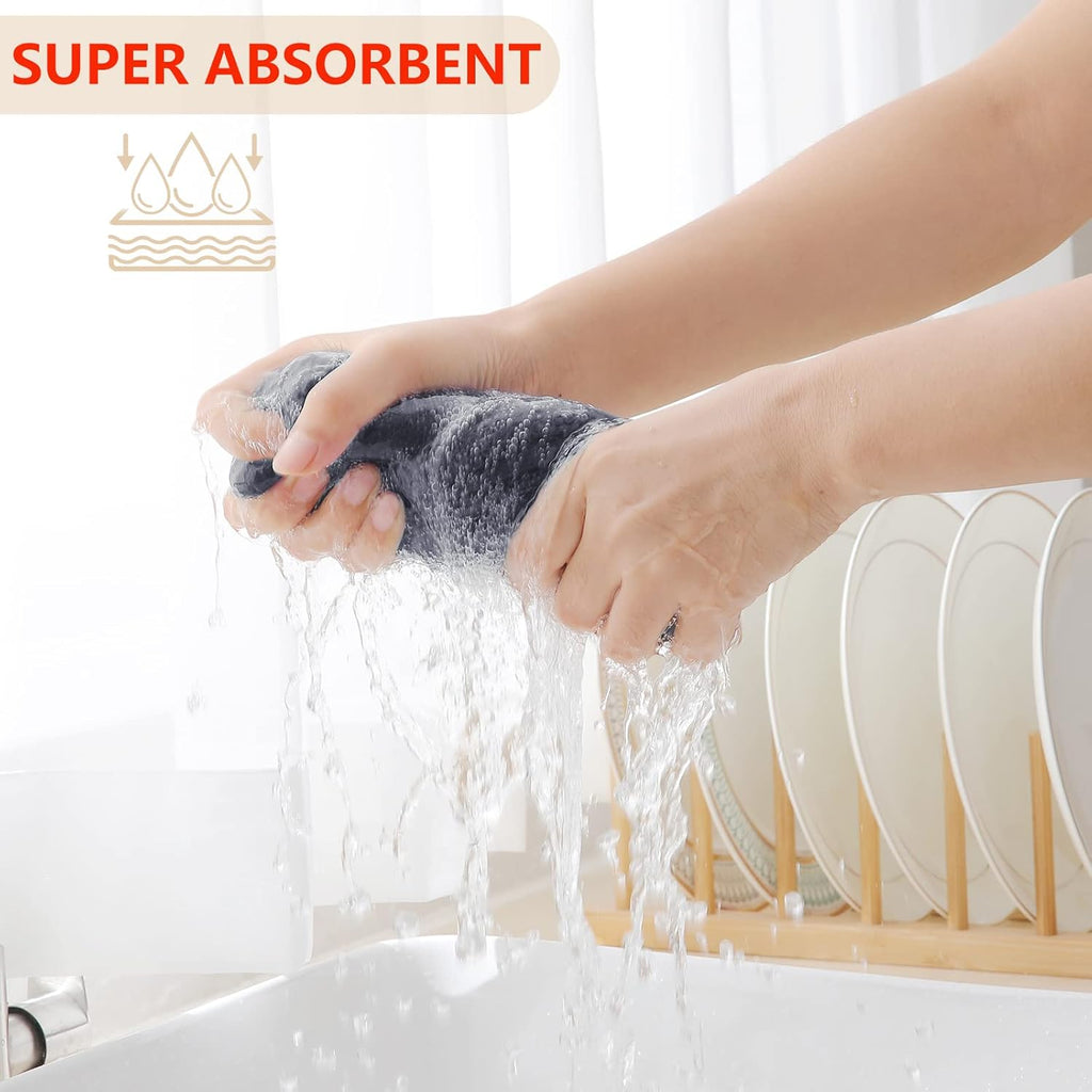 Homaxy 100% Cotton Waffle Weave Kitchen Dish Cloths, Ultra Soft Absorbent