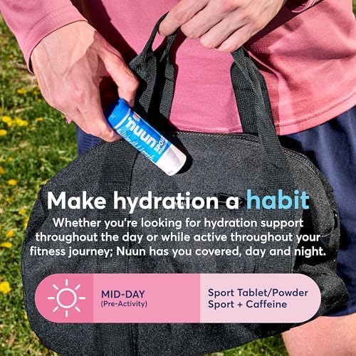 Nuun Sport Electrolyte Tablets with Magnesium, Calcium, Potassium, Chloride & Sodium
