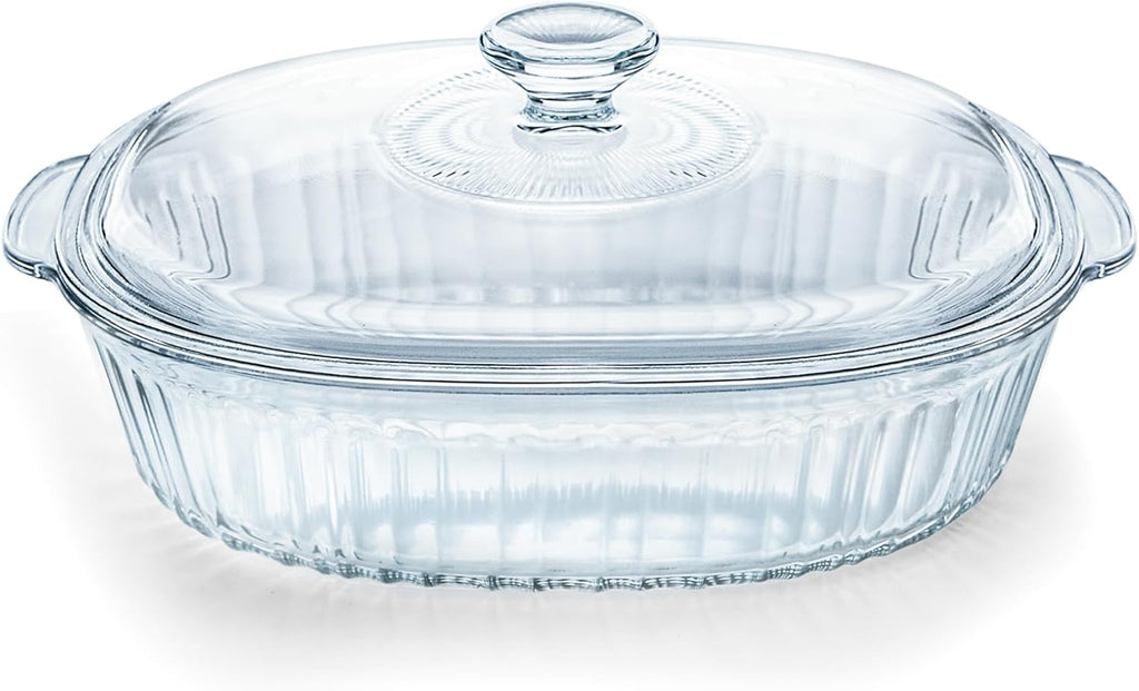 Luvan 2.8L/3Qt Glass Casserole Dish with Lid