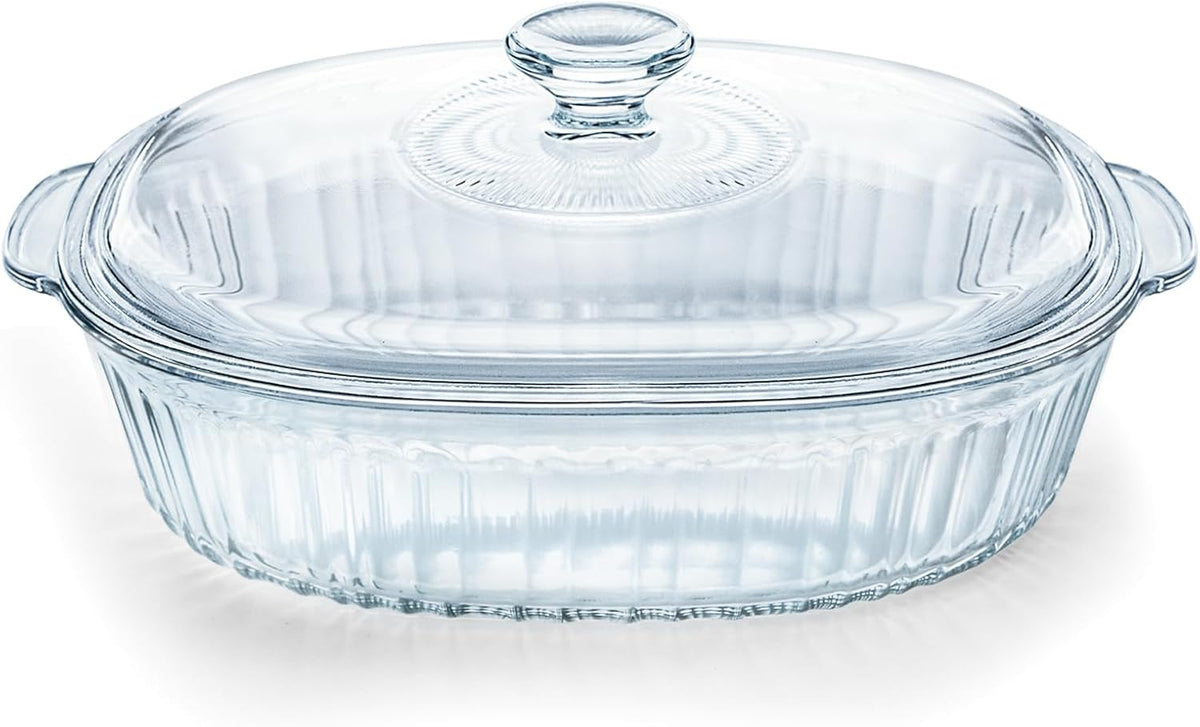 Luvan 2.8L/3Qt Glass Casserole Dish with Lid
