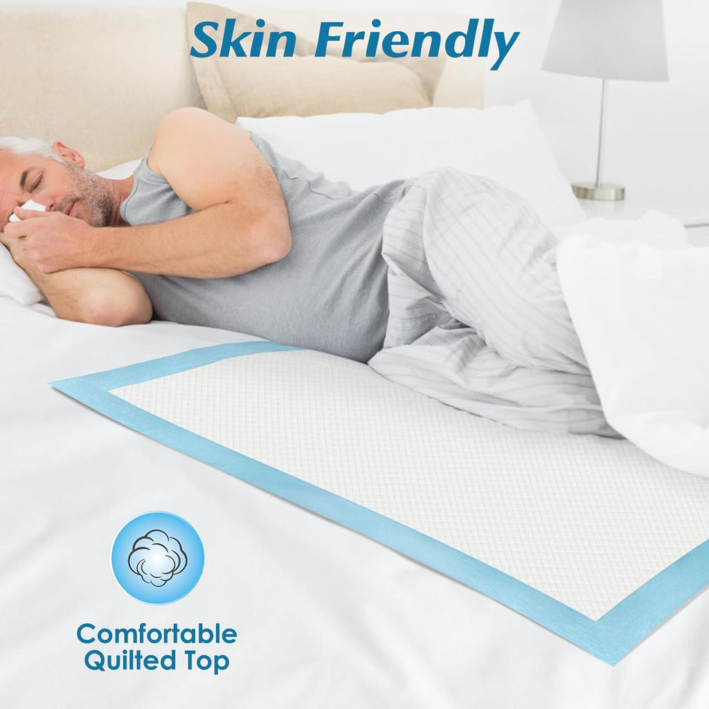 Wowflash Super Absorbency Disposable Leakproof Underpads with Quick Drying