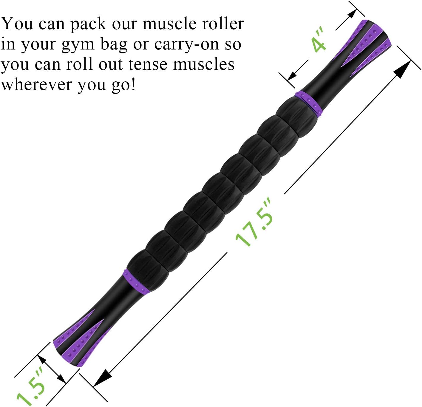 Muscle Roller Massage Roller Stick- Deep Tissue Fascia Blaster for Myofascial