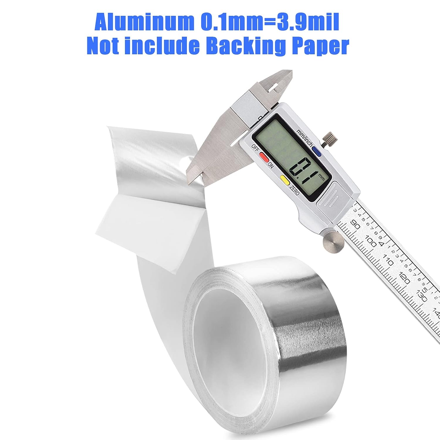 Romeda Aluminum Foil Tape, 2 inch x 65 Feet Foil Tape (3.9 mil), Silver