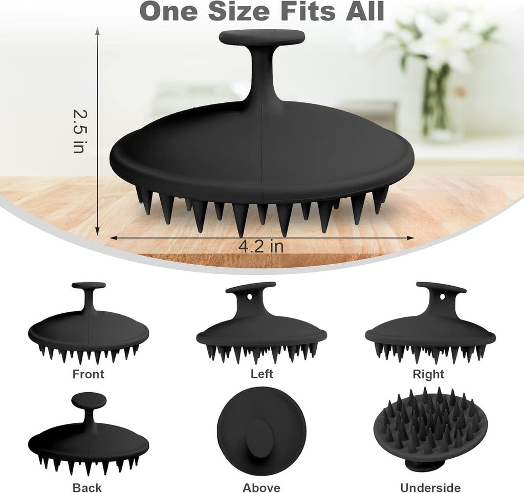 Meartchy Silicone Scalp Massager Shampoo Brush, Scalp Brush for Hair Growth &