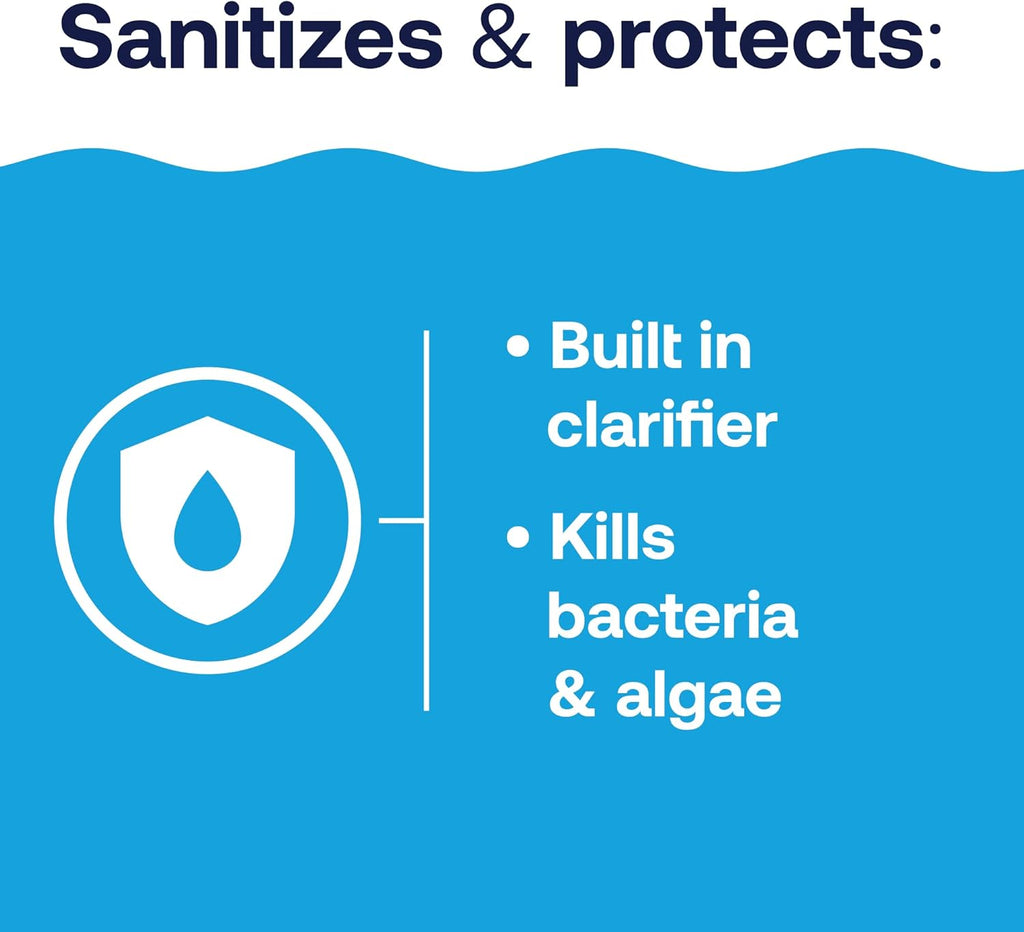 HTH 42049 Pool Care 1" Chlorine Tabs, Swimming Pool Sanitizer with Added