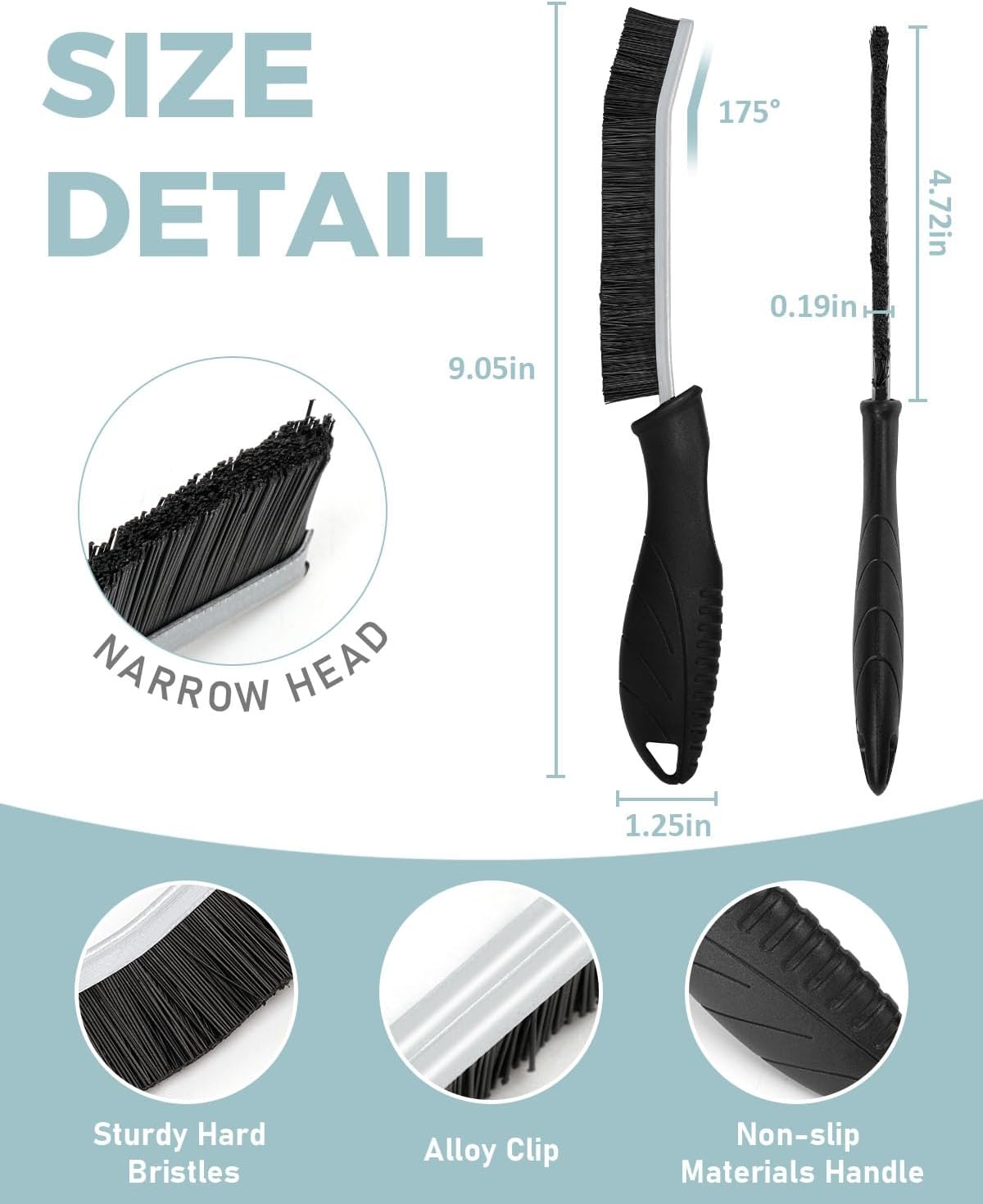 SXhyf Crevice Cleaning Brush - Grout Scrub Brush, House Cleaning Supplies
