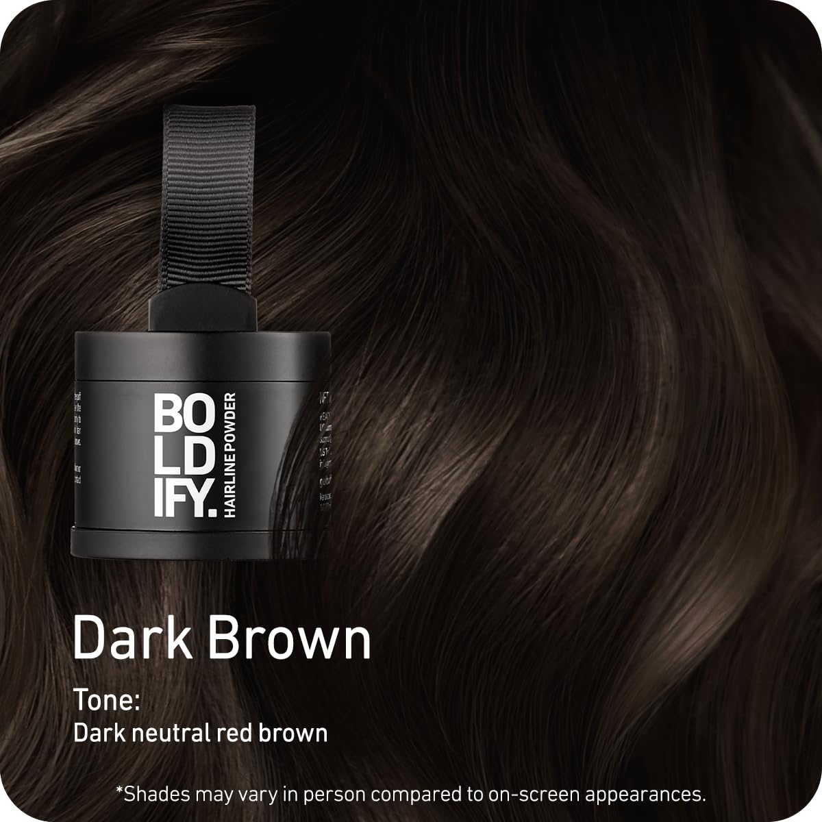 BOLDIFY Hairline Powder - Water-Resistant Root Touch Up Hair Color for Gray