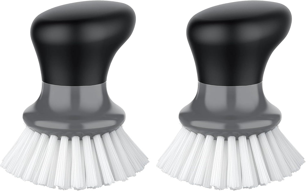 MR.SIGA Dish Scrub Brush, Palm Brush Dish Scrubber with Ergonomic Grip