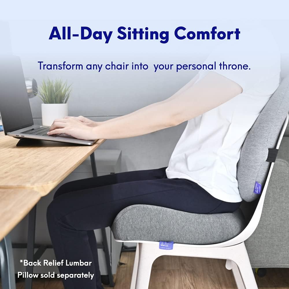 Cushion Lab Patented Pressure Relief Seat Cushion for Long Sitting Hours on