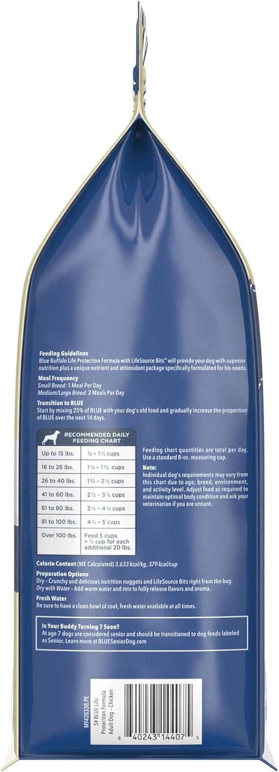 Blue Buffalo Life Protection Formula Adult Dry Dog Food, Helps Build and