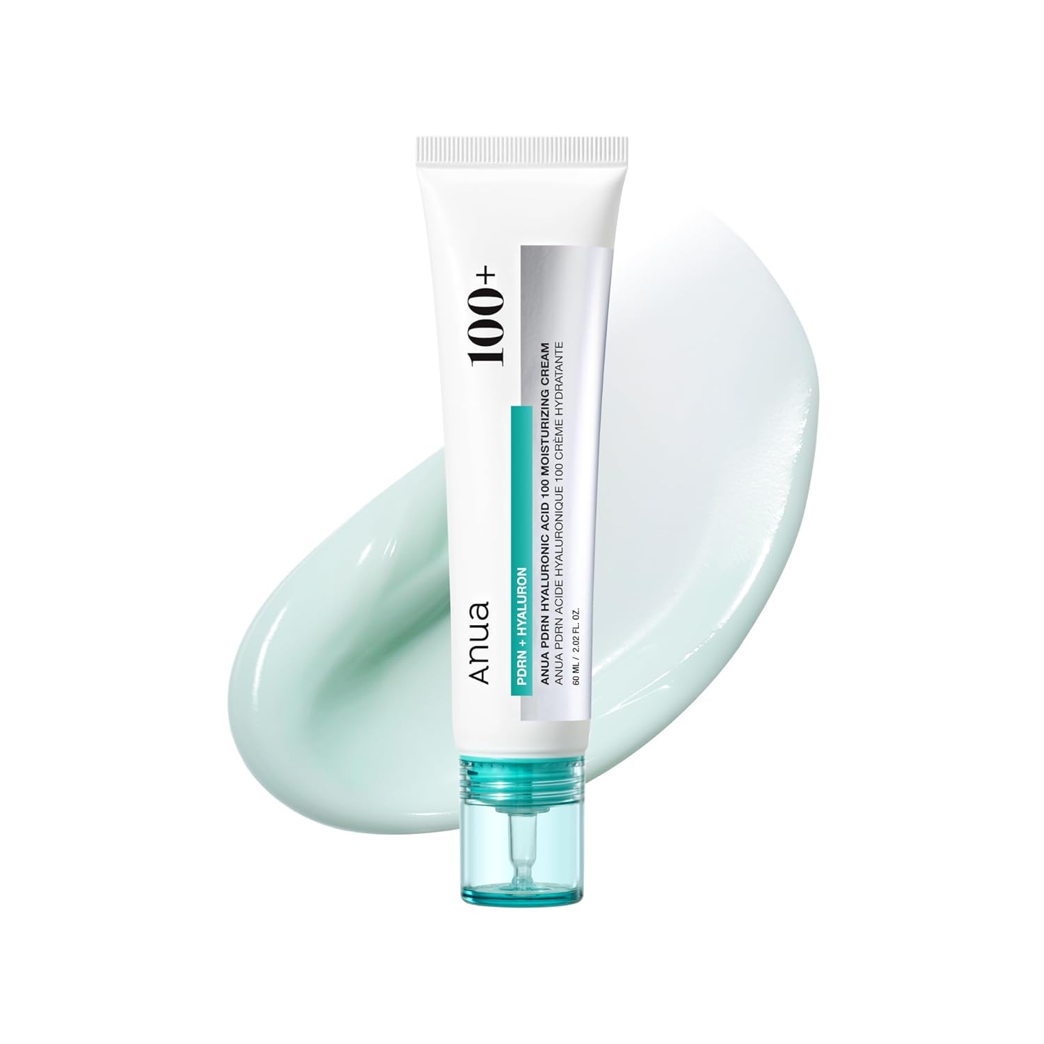 Anua PDRN Hyaluronic Acid 100 Moisturizing Cream, Lightweight, Non-Greasy