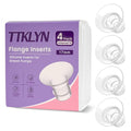 4 Pcs 17mm Flange Inserts, Soft Flange Reducer for 24mm Breast Shield